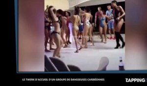 Le twerk sexy d'une jeune Caribéenne à un groupe de touristes Américains (vidéo)