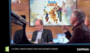 Franck Dubosc donne un surnom coquin à Anne-Elisabeth Lemoine, malaise sur le plateau de C à Vous (Vidéo)