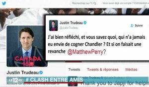 Justin Trudeau veut sa revanche... après sa bagarre avec Matthew Perry datant du CM2 - ZAPPING ACTU HEBDO DU 08/04/2017