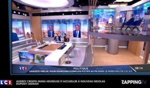 Nicolas Dupont-Aignan retrouve Audrey Crespo-Mara après son départ du JT de TF1 (vidéo)