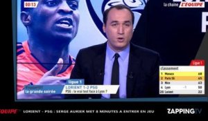 PSG : Serge Aurier met 8 minutes à entrer en jeu face à Lorient (vidéo)