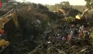 Un éboulement fait au moins 46 morts dans une décharge en Éthiopie