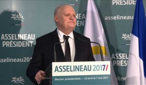 Asselineau, partisan du "Frexit", a franchi les 500 parrainages