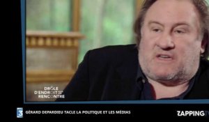 Gérard Depardieu tacle François Hollande et insulte violemment les médias (Vidéo)