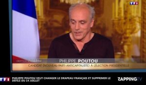 Philippe Poutou veut changer le drapeau français et supprimer le défile du 14 juillet (Vidéo)