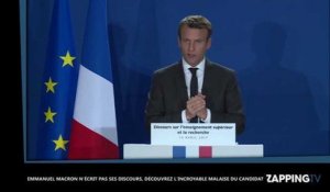 Emmanuel Macron n'écrit pas ses discours, découvrez l'incroyable malaise du candidat (Vidéo)