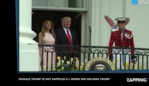 Donald Trump : Melania Trump le rappelle à l'ordre pendant l'hymne américain, la vidéo buzz