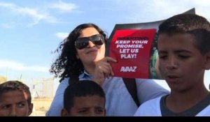 Manifestation contre le foot israélien dans les colonies
