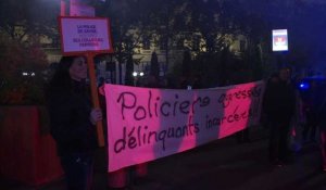 Lyon: plus de 800 policiers défilent en pleine nuit
