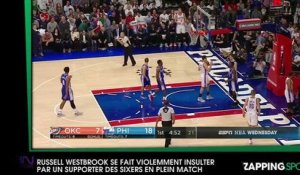 Russell Westbrook se fait violemment insulter par un fan des Sixers en plein match (vidéo)