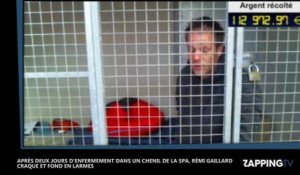 Rémi Gaillard en larmes et "au bout du rouleau" dans sa cage de la SPA (Vidéo)