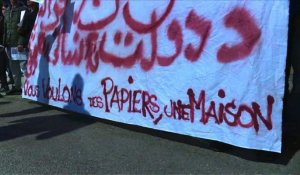 Manifestation de soutien aux migrants à Paris