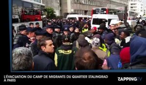 Démantèlement du camp de Stalingrad : les migrants de Paris ont été évacués (Vidéo)