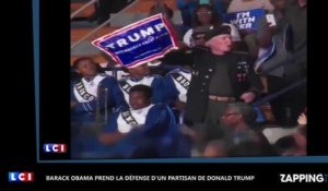 Barack Obama prend la défense d'un partisan de Donald Trump (Vidéo)