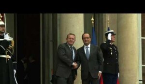François Hollande reçoit le Premier ministre danois