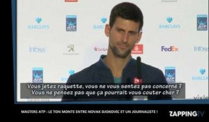 Novak Djokovic s'agace face aux questions des journalistes (Vidéo)