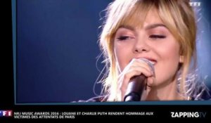 NRJ Music Awards 2016 : Louane et Charlie Puth rendent hommage aux victimes des attentats de Paris (Vidéo)