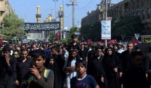 Irak: les pèlerins chiites à Kerbala pour l'Achoura