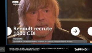 FranceInfo ne fait pas la différence entre le chanteur Renaud et le constructeur automobile Renault
