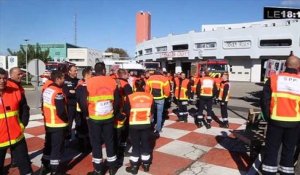 Les pompiers vauclusiens en grève à Avignon