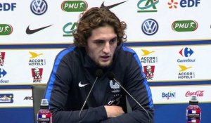 Qualifs CM 2018 - Bleus: conférence de presse de Adrien Rabiot