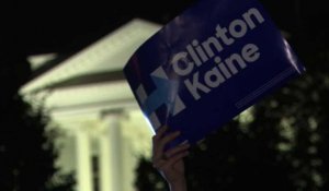 Rassemblement à la Maison blanche après la victoire de Trump