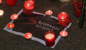 Aéroport de Bruxelles: rassemblement en hommage aux victimes