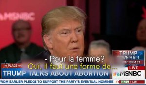 Trump veut "punir" les femmes qui avortent