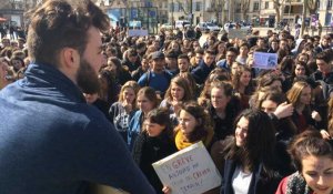 Manif de lycéens contre la loi Travail à Vannes