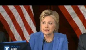 Hillary Clinton : « On ne peut pas céder à la peur et à la panique »