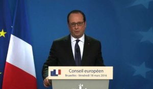 Opération policière à Bruxelles: François Hollande s'exprime