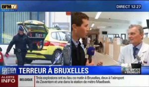 8 personnes en urgence absolue au services des urgences de l'hôpital à Bruxelles