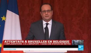 Attentats à Bruxelles - François Hollande : "c'est toute l'Europe qui a été visée"
