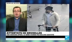 Attentats de Bruxelles : la traque continue contre le 3ème suspect, toujours pas identifié