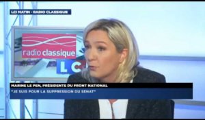 Marine Le Pen: "En  France, interdire une parole, ça s'appelle de la censure"