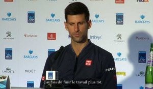 Masters - Novak Djokovic: "J'aurais dû finir le travail plus tôt"