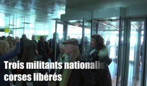 Trois militants nationalistes corses libérés
