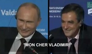 Quand Fillon donnait du "cher Vladimir" à Poutine et blaguait sur leurs candidatures