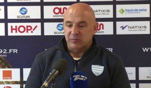 Top 14     Stade Rochelais - Racing 92: conférence d'avant match de Laurent Travers