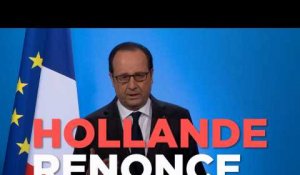 Hollande : "J'ai décidé de ne pas être candidat à l'élection présidentielle"