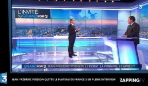 Primaire à droite : Jean-Frédéric Poisson furieux, il quitte le plateau de France 3 en direct (Vidéo)