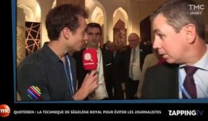 Quotidien - Ségolène Royal : Sa technique improbable pour éviter les journalistes (vidéo)