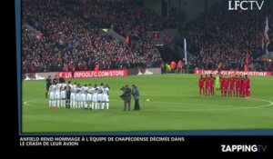 Crash en Colombie : Liverpool et Anfield rendent hommage à l'équipe de Chapecoense (Vidéo)