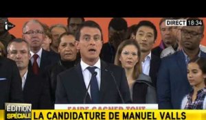 Valls : "Alors oui, je suis candidat à la présidence de la République"