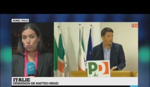 Italie: Matteo Renzi a présenté sa démission