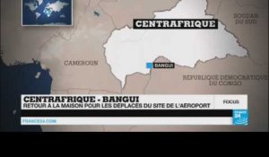 Centrafrique : les déplacés disent adieu à contrecœur au camp de Mpoko