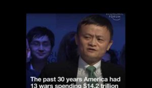 Davos 2017 : Pour Jack Ma (Alibaba), l'Amérique a "dilapidé sa richesse" depuis 30 ans