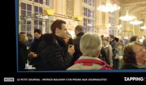 Le Petit Journal : Patrick Balkany insulte violemment des journalistes (Vidéo)