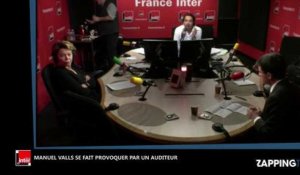 Manuel Valls giflé se fait violemment provoquer par un auditeur sur France Inter (Vidéo)