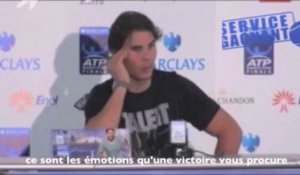 Masters Londres 2013 - Nadal : "J'ai connu des défaites pour un N°1"